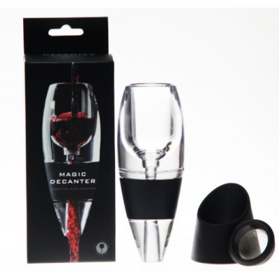 Round Wine Bottle Aerator Pourer Spout Magic Decanter