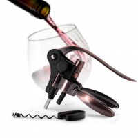 Eco-friendly Customized Logo rabbit wine bottle opener Plated Metal Alloy Rabbit Corkscrew