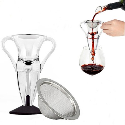 Gift Box Angel Design Crystal Red Wine Decantor Aerator with Filter