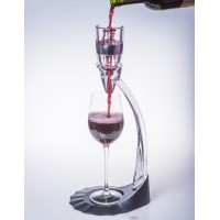 Good Price Stainless steel Ring and 3 Steps Aeration Wine Aerator with Stand